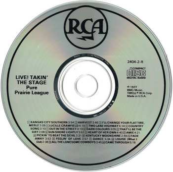 CD Pure Prairie League: Live!: Takin' The Stage