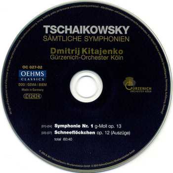 8CD/Caja Pyotr Ilyich Tchaikovsky: Sämtliche Symphonien