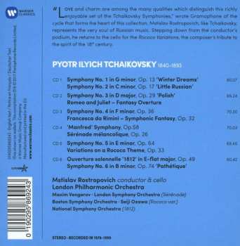 6CD/Caja Pyotr Ilyich Tchaikovsky: Symphonies 1-6 • 'Manfred' Symphony • '1821' • Romeo & Juliet • Francesca Da Rimini • Rococo Variations