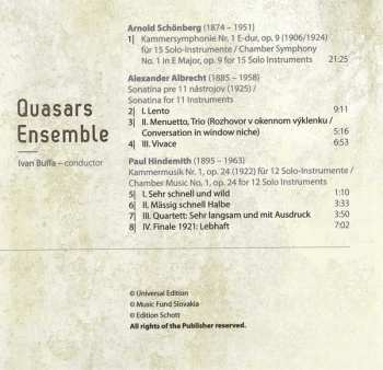 CD Ivan Buffa: Arnold Schönberg, Alexander Albrecht, Paul Hindemith