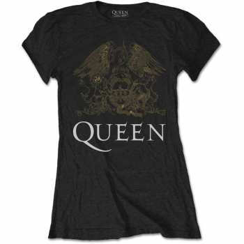 Merch Queen: Mujeres Camiseta Crest 