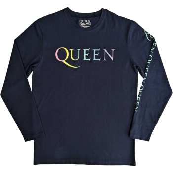 Merch Queen: Long Sleeve Camiseta Rainbow Crest
