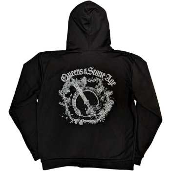 Mercancía Queens Of The Stone Age: Queens Of The Stone Age Unisex Pullover Hoodie: Floral Chains (back Print) (small) S