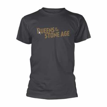 Mercancía Queens Of The Stone Age: Tričko Text Logo Queens Of The Stone Age (metallic) S