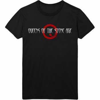 Mercancía Queens Of The Stone Age: Tričko Text Logo Queens Of The Stone Age  S