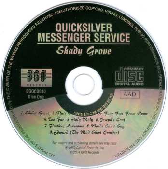 2CD Quicksilver Messenger Service: Shady Grove / Solid Silver