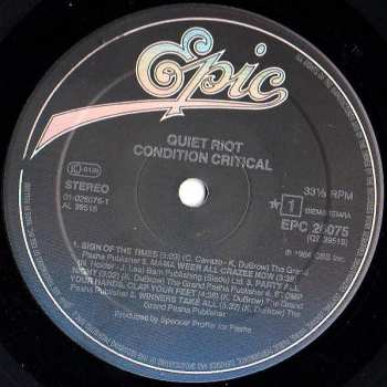 LP Quiet Riot: Condition Critical