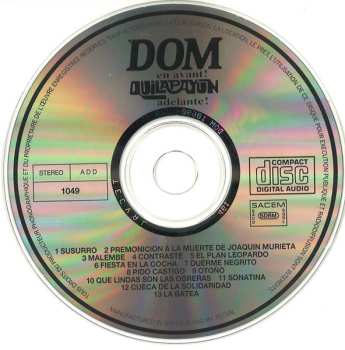 CD Quilapayún: En Avant! Adelante!