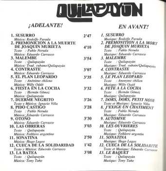 CD Quilapayún: En Avant! Adelante!