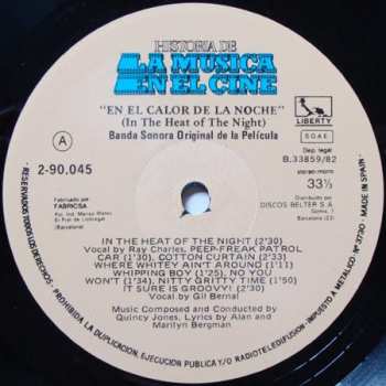 LP Quincy Jones: En El Calor De La Noche - In The Heat Of The Night (Original Motion Picture Soundtrack)