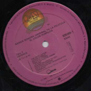 2LP Quincy Jones: Banda Sonora Original De La Pelicula El Color Purpura = The Color Purple