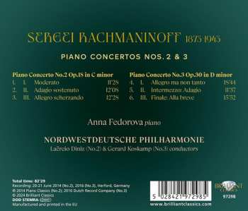 CD Sergei Vasilyevich Rachmaninoff: Piano Concerto Nos. 2 & 3