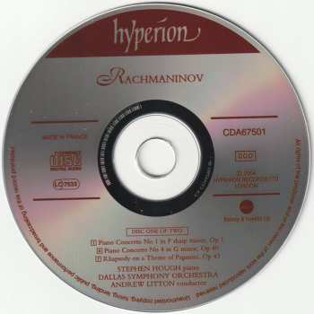 3LP Sergei Vasilyevich Rachmaninoff: Rachmaninov: The Piano Concertos 1-4; Paganini Rhapsody