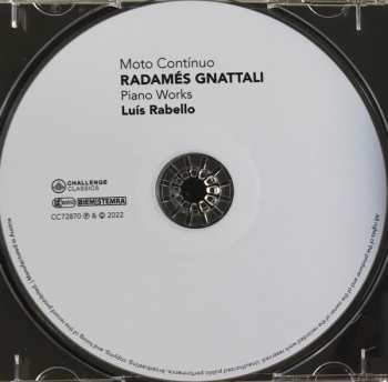 CD Radamés Gnattali: Moto Continuo (Piano Works)