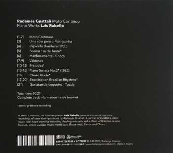 CD Radamés Gnattali: Moto Continuo (Piano Works)