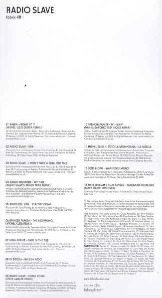 CD Radio Slave: Fabric 48