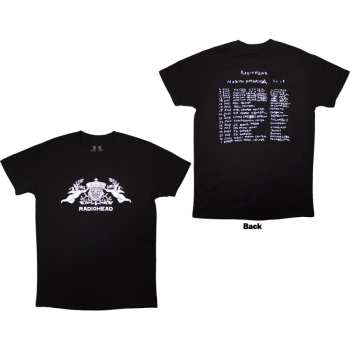 Mercancía Radiohead: Radiohead Unisex Organic T-shirt: Bearhead Crest (black) (back Print) (small) S