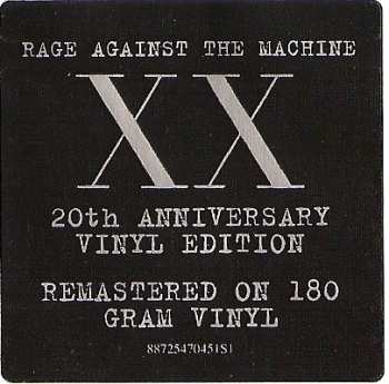 LP Rage Against The Machine: Rage Against The Machine