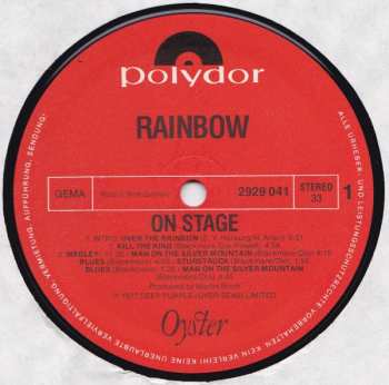 2LP Rainbow: On Stage