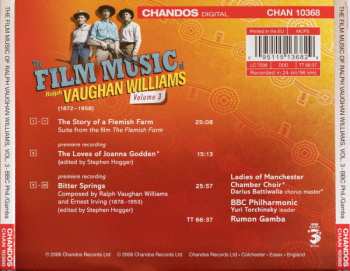 CD Ralph Vaughan Williams: The Film Music Of Ralph Vaughan Williams Volume 3 / Bitter Springs / The Loves Of Joanna Godden / Story Of A Flemish Farm