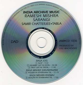 CD Ramesh Mishra: Ramesh Mishra (Sarangi)