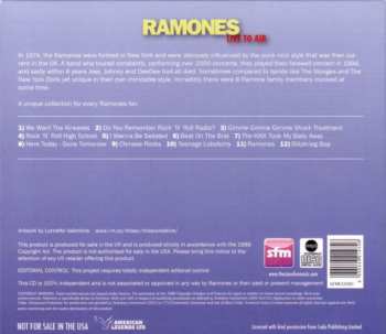 CD Ramones: Live To Air DIGI