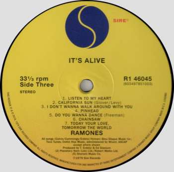 2LP Ramones: It's Alive