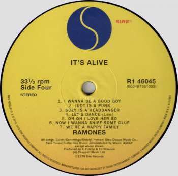 2LP Ramones: It's Alive