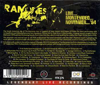 CD Ramones: Live...Montevideo...November... '94