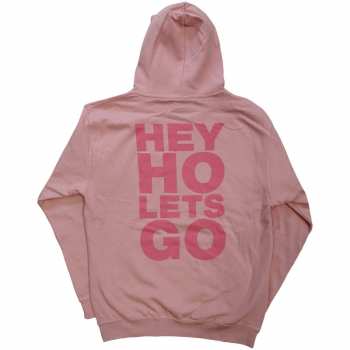 Mercancía Ramones: Ramones Unisex Pullover Hoodie: Pink Hey Ho Seal (back Print) (small) S
