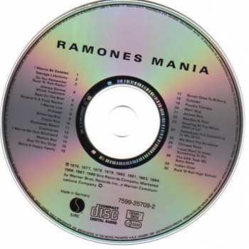 CD Ramones: Ramones Mania