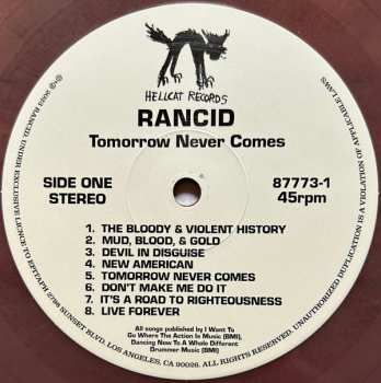 LP Rancid: Tomorrow Never Comes LTD | CLR