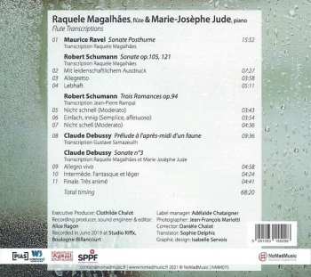 CD Marie-Josèphe Jude: Flute Transcriptions: Ravel, Schumann, Debussy