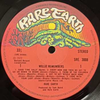 LP Rare Earth: Willie Remembers