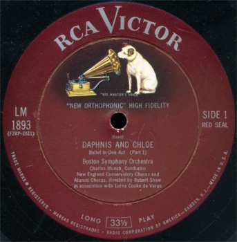 LP Maurice Ravel: Daphnis And Chloe