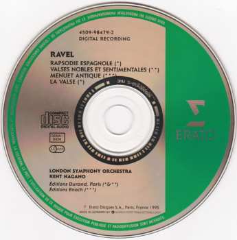 CD The London Symphony Orchestra: Valses Nobles Et Sentimentales / Rapsodie Espagnole / Menuet Antique / La Valse