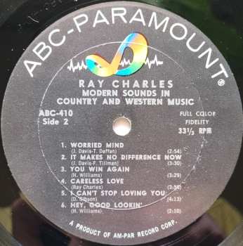 LP Ray Charles: Modern Sounds In Country And Western Music CLR