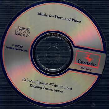 CD Rebecca Dodson-Webster: Music For Horn And Piano