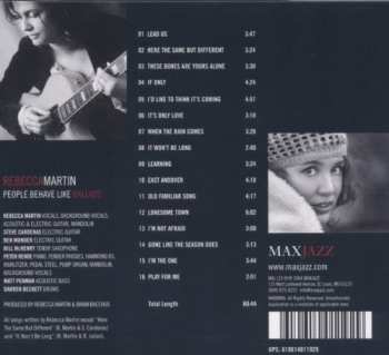 CD Rebecca Martin: People Behave Like Ballads