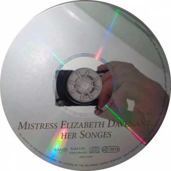 CD Sofie Vanden Eynde: Mistress Elizabeth Davenant, Her Songes