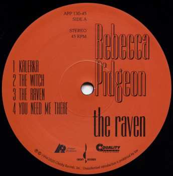 2LP Rebecca Pidgeon: The Raven