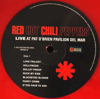 LP Red Hot Chili Peppers: Live At Pat O'Brien Pavilion Del Mar