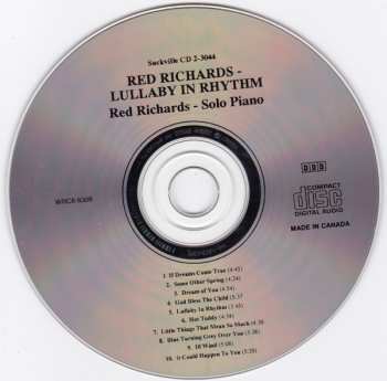 CD Red Richards: Lullaby In Rhythm