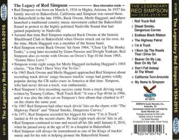 CD Red Simpson: The Legendary Red Simpson 1934-2016
