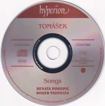 CD Václav Jan Tomášek: Songs By Tomášek
