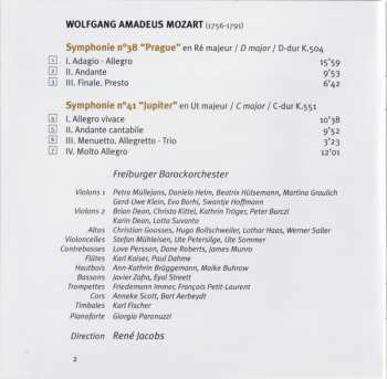 CD Wolfgang Amadeus Mozart: Symphonies 38 "Prague" & 41 "Jupiter" DIGI