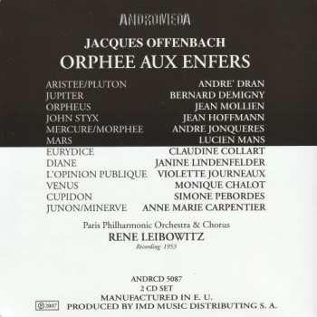 2CD Jacques Offenbach: Orphée Aux Enfers