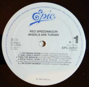 LP REO Speedwagon: Wheels Are Turnin'