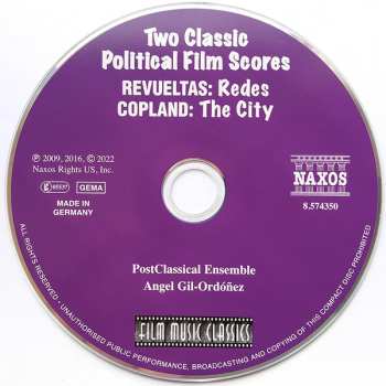 CD Aaron Copland: Two Classic Political Film Scores