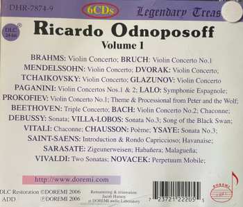 6CD/Caja Ricardo Odnoposoff: Vol.1 . Violin Concertos And Showpieces